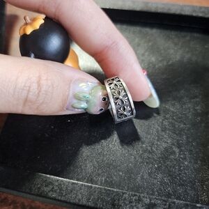 Chrome Hearts hoop earring